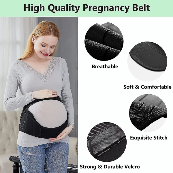 Gravidmageband, multifunktionellt gravidbälte, portabelt graviditetsmagband för smärtlindring Xl