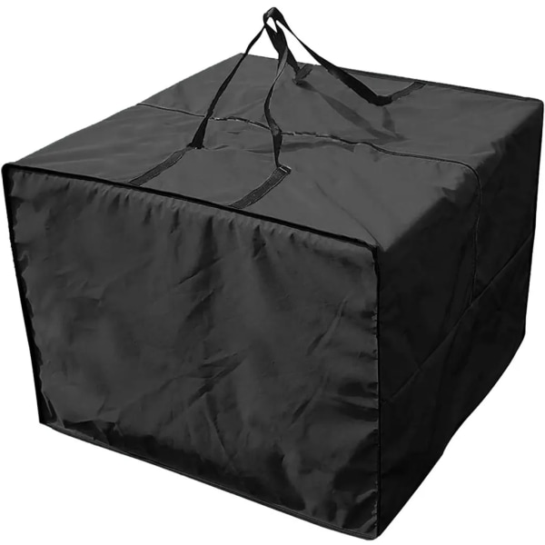 Garden Cushion Storage Bag - Oxford Fabric Waterproof-81X81X61CM svart