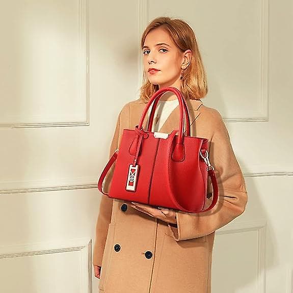 Handväskor för Kvinnor Läder Crossbody Väskor Dam Tote Axelväska