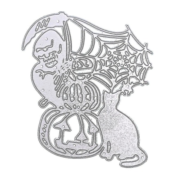 Halloween Wizard Metal Skæring Dies Stencil gør det selv Scrapbog Album Papir Kort Skabelon Form Prægning Håndværksdekoration