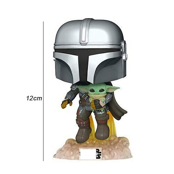 Mandalorian Hug Baby Yoda Actionfigur Staty Leksak Prydnad Present