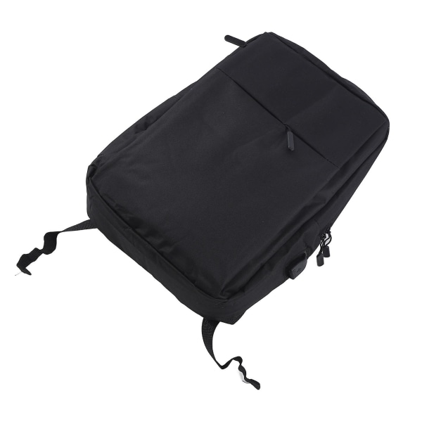 2024Travel Laptop Ryggsäck Unisex Arbets Laptop Ryggsäck med USB Laddningsport Datorväska Casual Daypack för Män Kvinnor Svart