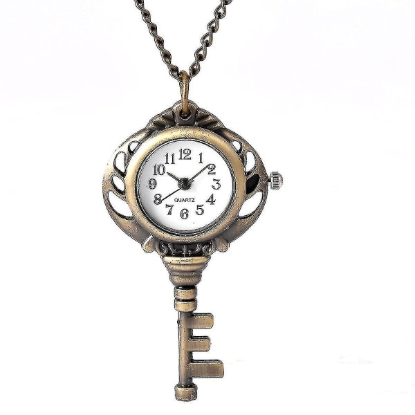 Pieni watch antiikkipronssiriipus avaimen muotoinen watch