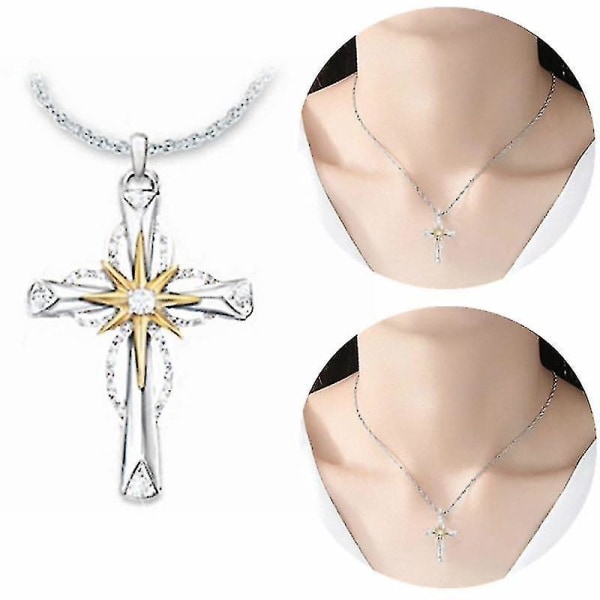 Devotional Fashion Gift Unisex Summer Alloy Double Color String Cross riipus