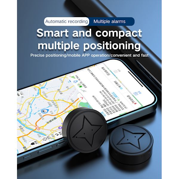 GPS-spårare för fordon, GPS stark magnetisk fordonsspårning mot förlust, minsta GPS-spårare lämplig för fordon/äldre/barn