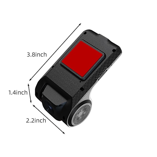 Enkelobjektiv 120 vidvinkel 1,3 megapixel objektiv, Android-navigering USB-färdskrivare