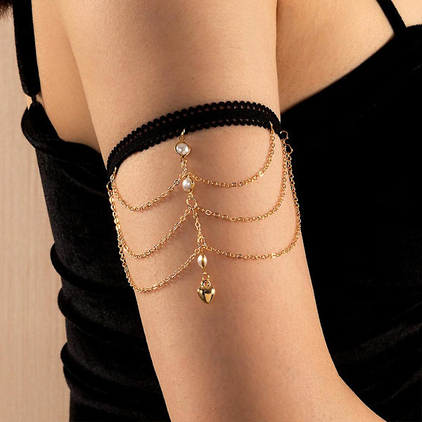 4 stycken arm manschett överarm band manschett armband armband guld armband set