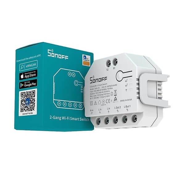 Sonoff Dual R3 Wifi Mini Switch Power Metering Smart Remote Control 2