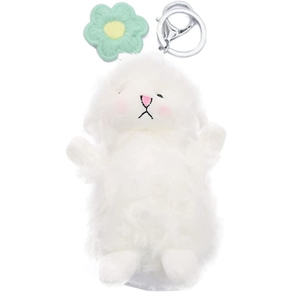 Cute Cartoon Little Sheep Doll Plush Toy Pendant Lamb Key Chain Bag Key Ring Gift Doll Gift for Christmas Children Birthday Wedding 1pcs (Sent in Rand