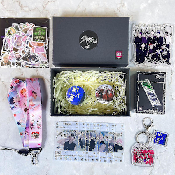 Dd-stray Kids New Maxident Box Set Kpop Merche Photos Lanyard Keychain Skz Fansille