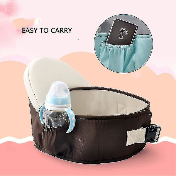 Baby Hip Seat, Hip Carrier Med Sidelomme, Setebærer Lett Baby Carrier Front Carrier