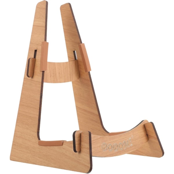 Tregitarstativ i tre - Robust tregitarstativ med gulvstativ for elektriske, akustiske og bassgitarer