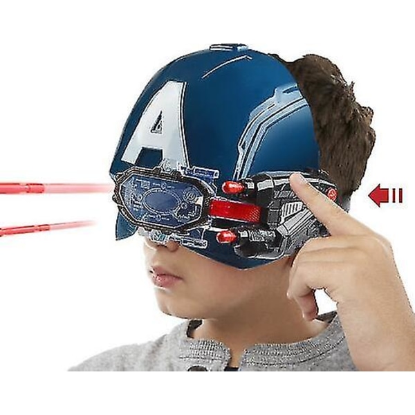 Maske, Marvel Avengers 4 Captain America Mask, Light Sound Opening Mask, Halloween For Kids