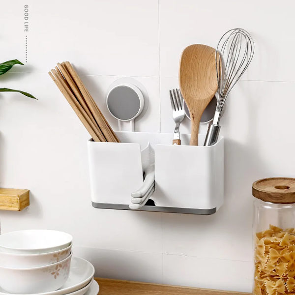 Bestickhållare kök matsal droppbricka besticklåda för köksredskap bestickarrangör caddy, (Antal: 2 stycken;）