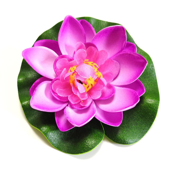 Kunstig vannlilje Bonsai Lotus Floating Pond Naturlignende Nymphaea