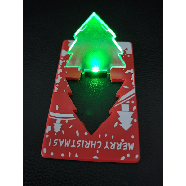 Fällbar LED-ficklampa, 10 st Jul Mini LED Kreditkortslampa Bärbar Kort Ficklampa Plånbokslampa För Heminredning slumpmässig färg