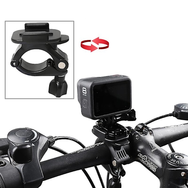 Sykkelstyreholder Sykkel Setepinne Adapter For Gopro Hero 10 9 8 7 6 5/dji Osmo Action/insta360 One R Kamera Tilbehør（Svart Farge）