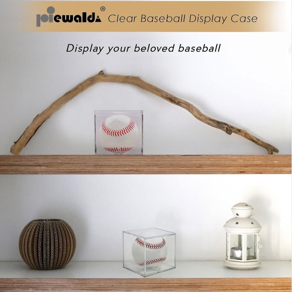 Baseball- case, UV-suojattu akryylikuution baseball-pidike, neliönmuotoinen läpinäkyvä laatikko, urheilun virallinen baseball- case