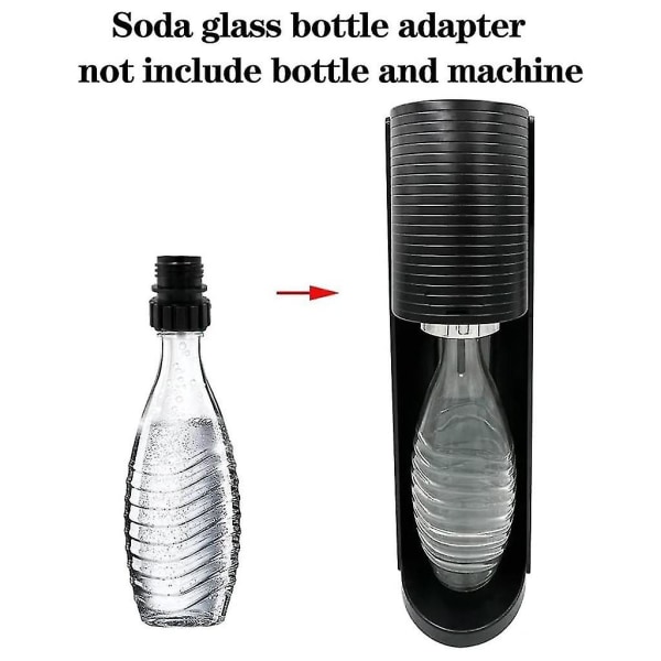 Sodavattenflaskor Adapter Glasflaskor Snabbkoppling för Sodastreams