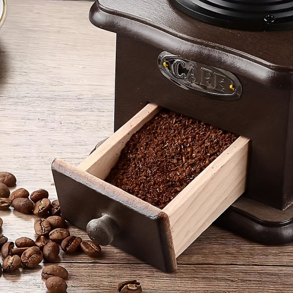 Gunghjul Kaffekvarn Hushålls kaffebönkvarn Manuell kaffekvarn Hand kaffemaskin