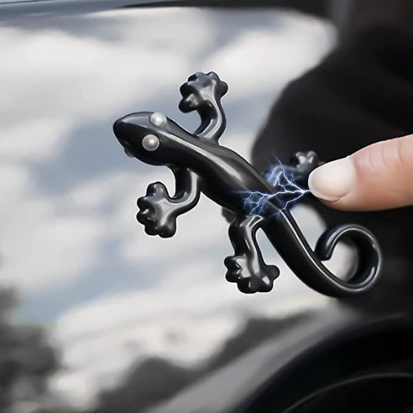 Car Anti Statisk Gecko Magnetisk Mærkat (Sort)