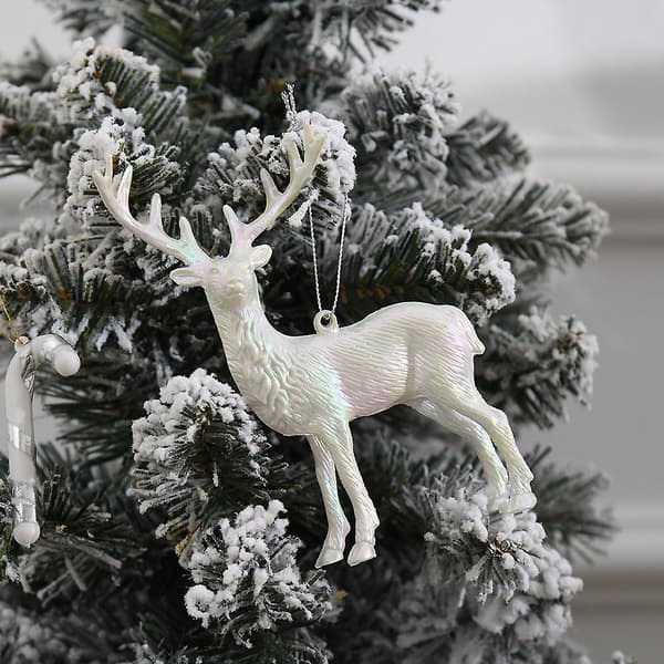 1 st julgranselg i silver med älgmotiv