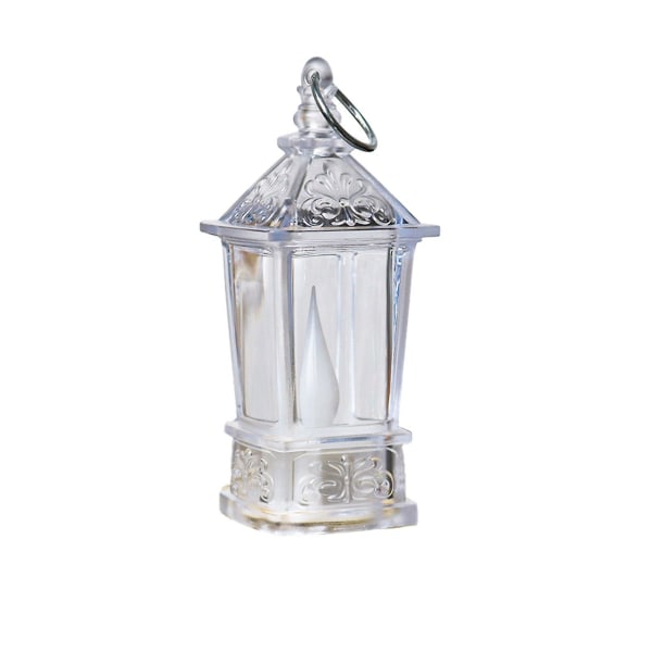 Juledekor Vintage Mini Ponni Lys LED-lanterne Retrostil Energibesparende blendefri bruddsikker batteridrevet（B）