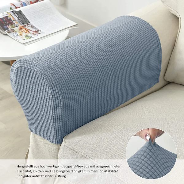 Jacquard stretch armrest covers for sofas
