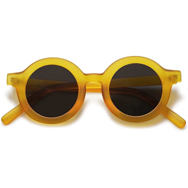 Söta Runda Polariserande Solglasögon för Barn Flickor Pojkar UV400 Skydd De Sol Gafas Strand Semester