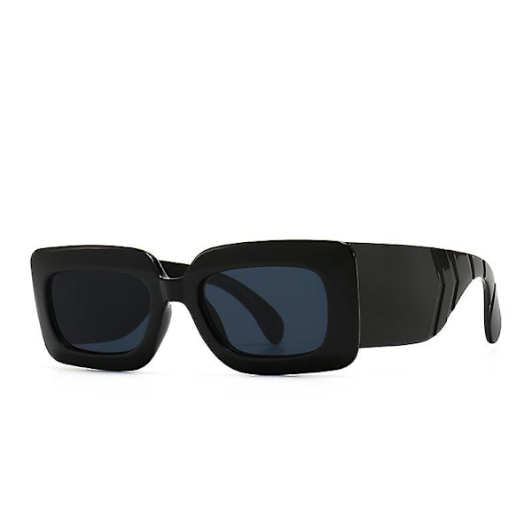 Fyrkantiga solglasögon vuxna ormskin solglasögon orm mönster resor vintage retro oculos nyanser vuxna UV400 Gafas De Sol（svart）