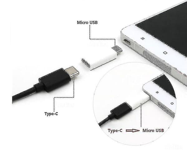 5 stk. Usb-c Type-c til Micro Usb B 3.0 Dataopladningskabeladapter