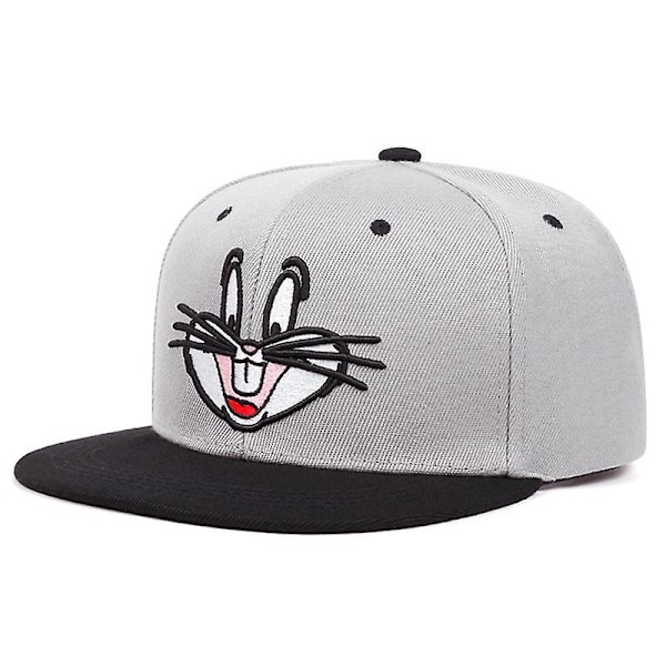Cartoon kanin anka broderad baseball keps snapback keps solskärm hip hop hatt kanin