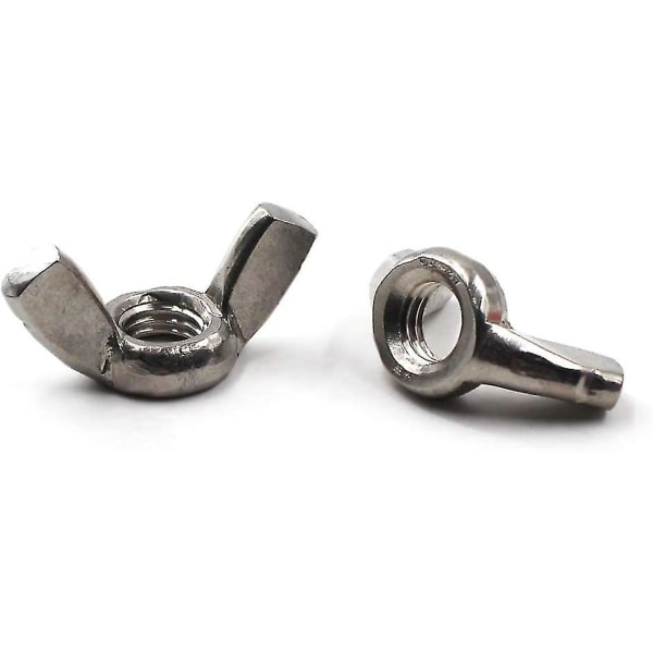 M10 Vingmutter 304 Rostfritt Stål Trådmutter Hand Twist Mutter (pack med 20)