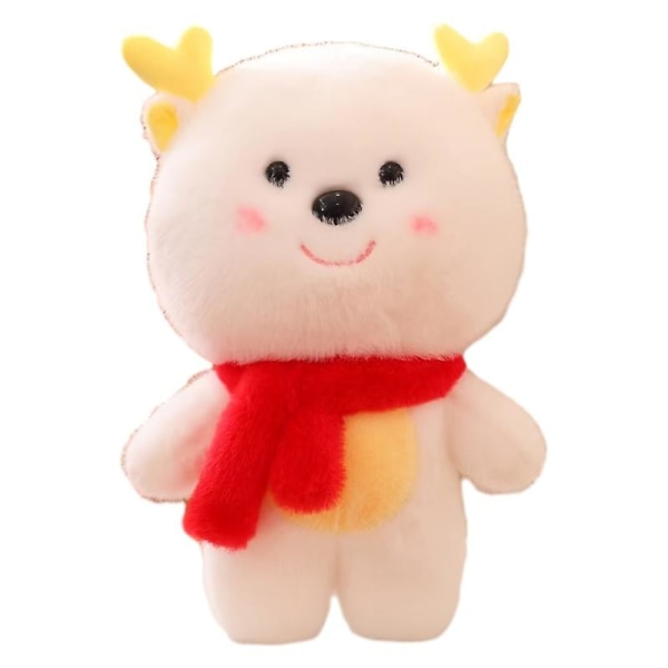 Dragon Doll Xiaobailong Plush Toy Company Årsmøtegave til kjæresten (rød)