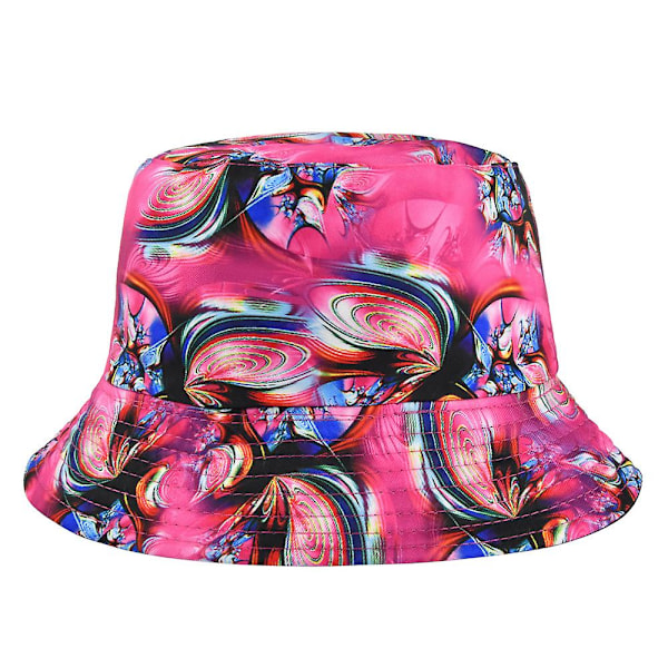 Ny Graffiti Pot Hat Sommer Fisker Hat Personlighed Tie Dye Pot Hat Fiskeri Solskygge Hat Mænd Og Kvinder Udendørs Eventyr Hat