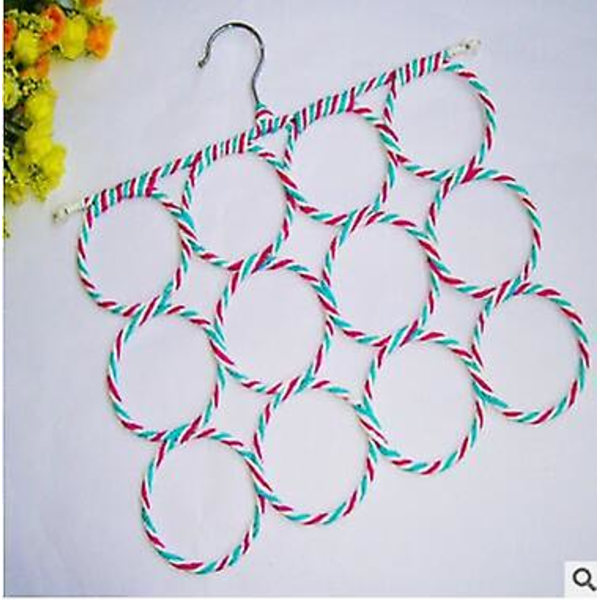 Sjal Skjerf Holder Foldbar Slips Belte Henger Organizer Vev Henger Display Stativ, 1 stk