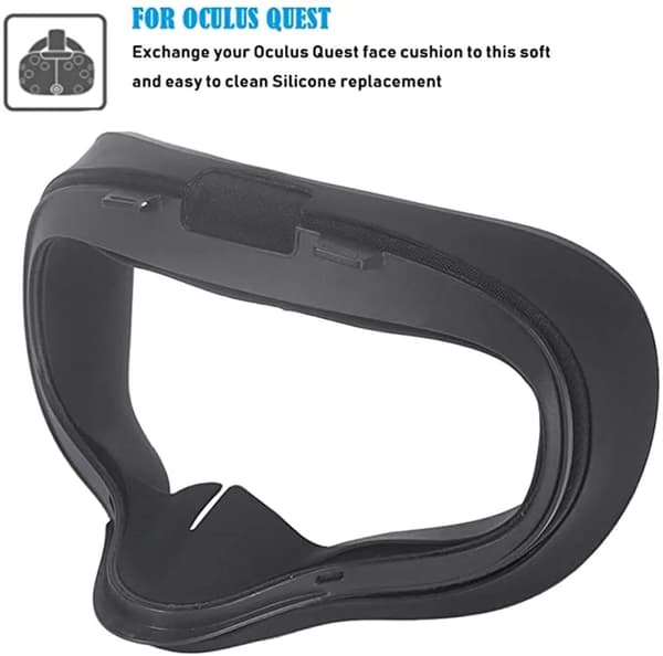 VR-mask för Oculus Quest VR-spelheadset, silikonfodral, VR-glasögon