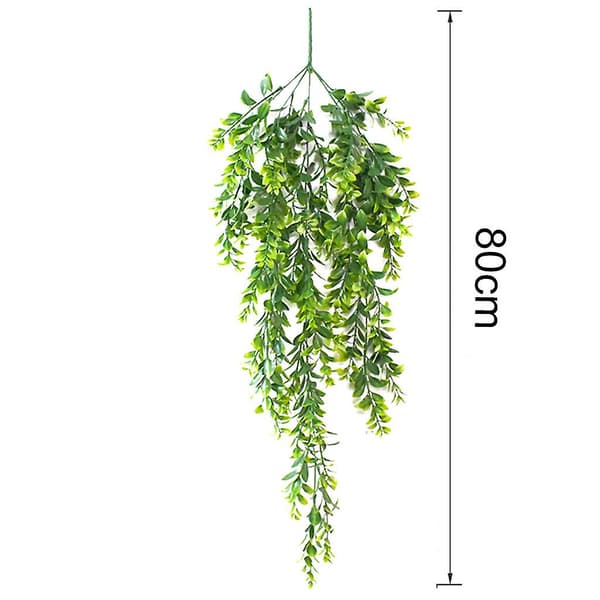 Plastgräs Simulering Vägg Hängande Förlängda Simulering Blad