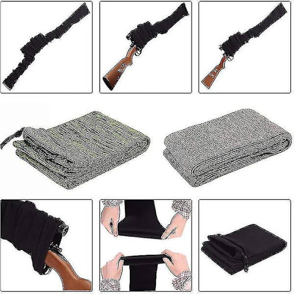 Vapenstrumpor för gevär hagelgevärsskyddshylsor 36cm 14&quot;/140cm Taktisk utomhusskytte jaktsäck förvaringsväska