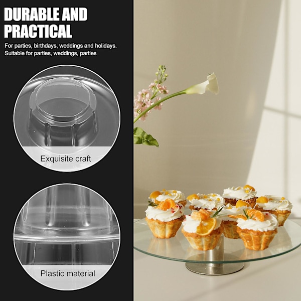 Kakfat Cupcake-ställ Cupcakehållare Macaron-karusell Klar Kakdisplayställ Cupcake-ställ Desserttorn