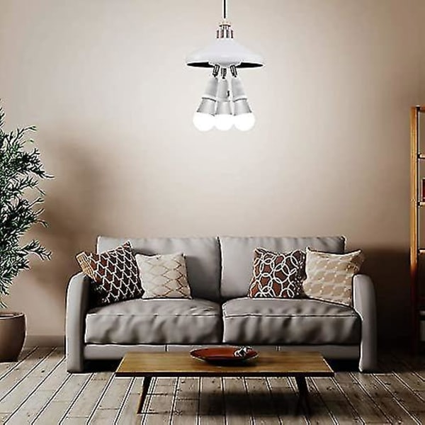 Trippel E27-sokkel for LED-lyspære til å skru, 360 justerbar, 85-265v, 3 E27-adapter for taklyspæreholder, justerbar E27-sokkelforlengelse