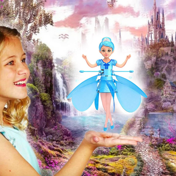 Magisk flygande älva leksak, mini prinsessa docka Rc flygande leksak för pojkar flickor present
