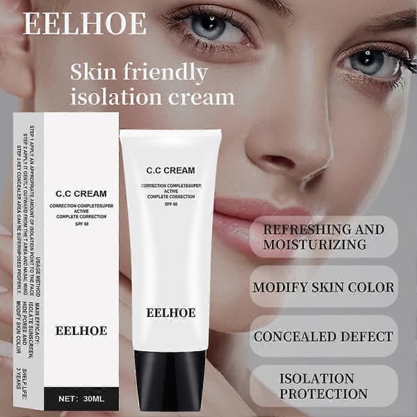 Correction CC Cream Justerende Foundation Pre-Makeup Isolator Cream Hudtone