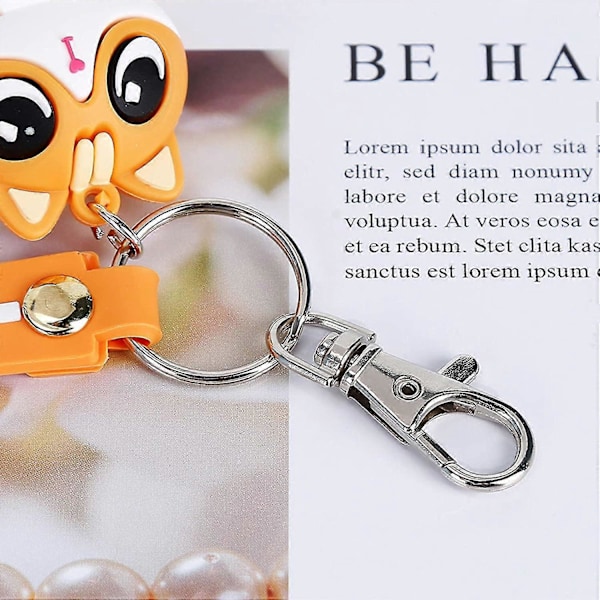 100 st Swivel Snap Hooks med Nyckelringar, Premium Metall Swivel Hummerklo-Spännen Assorterade