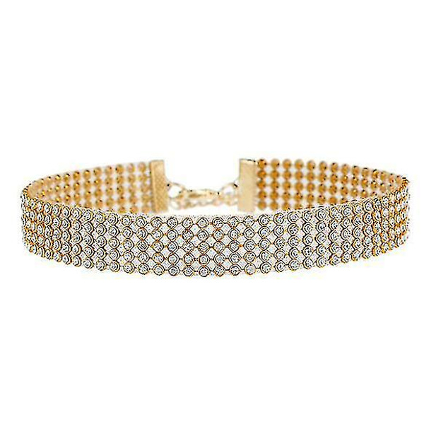 Kvinners Diamante Choker Halskjede Blet Sett