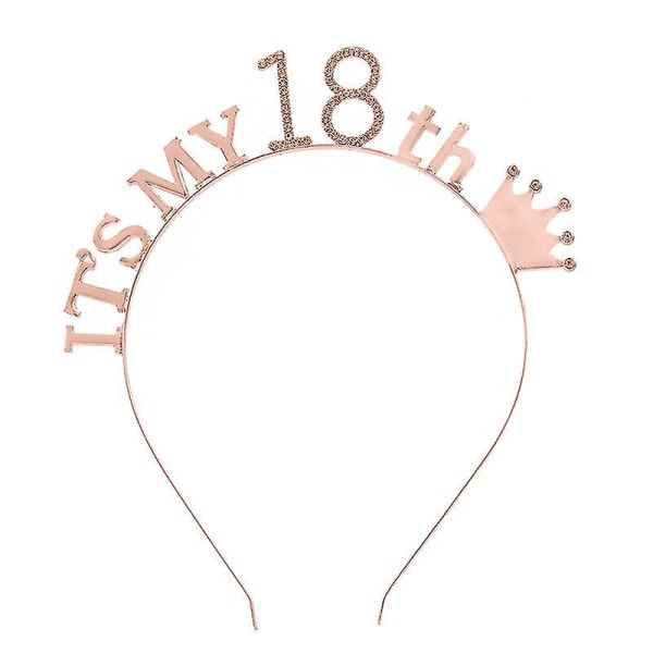 2 kpl Syntymäpäiväjuhlatyttöjen Tiara Crown -päänauhat Syntymäpäivän päänauhat 16 18 Syntymäpäiväjuhlanauhat