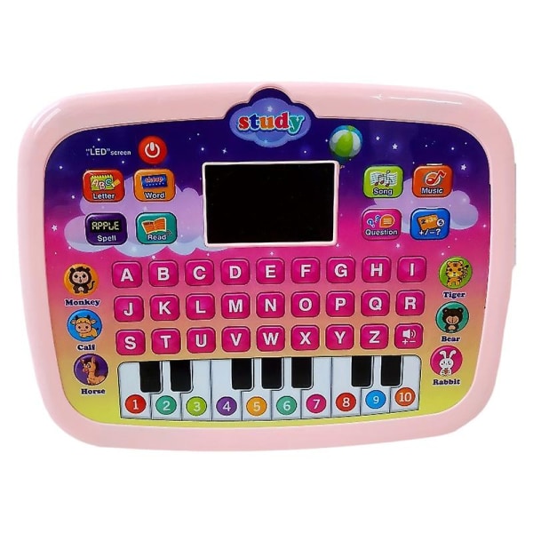 Led-skærmbelysning Tablet-læringsmaskine Multifunktionel berøringsskærm Læsemaskine til tidlig uddannelse (pink)