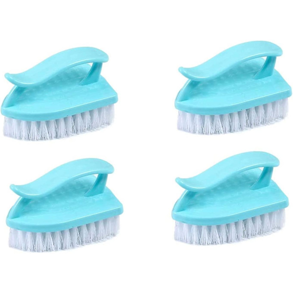 Skrubbborste Set, Handhållen, Spetsad, Traditionell Järnform, Maskintvättbar, 4-pack