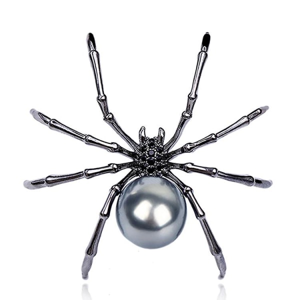 Spider Broche Witch Smykker Halloween Pin Accessories (Mørk Sølv), Metal