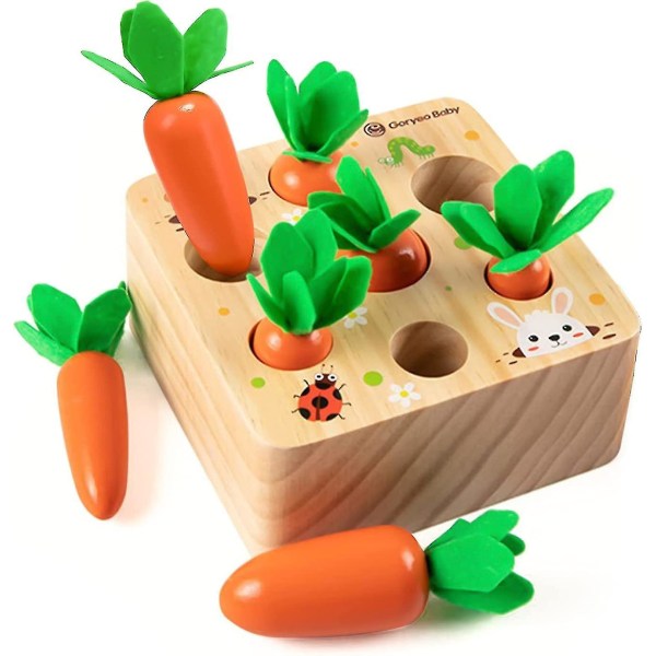 Barnsimulering Morotsdragande leksak Morotsinsättningsspel Dagis Sensorisk pedagogisk leksak（rädisa）